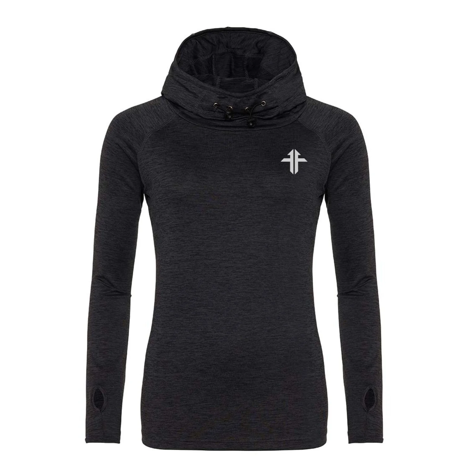 Lightweight Athleisure Sports Top - Ladies Fit - Jet Black - Image 4