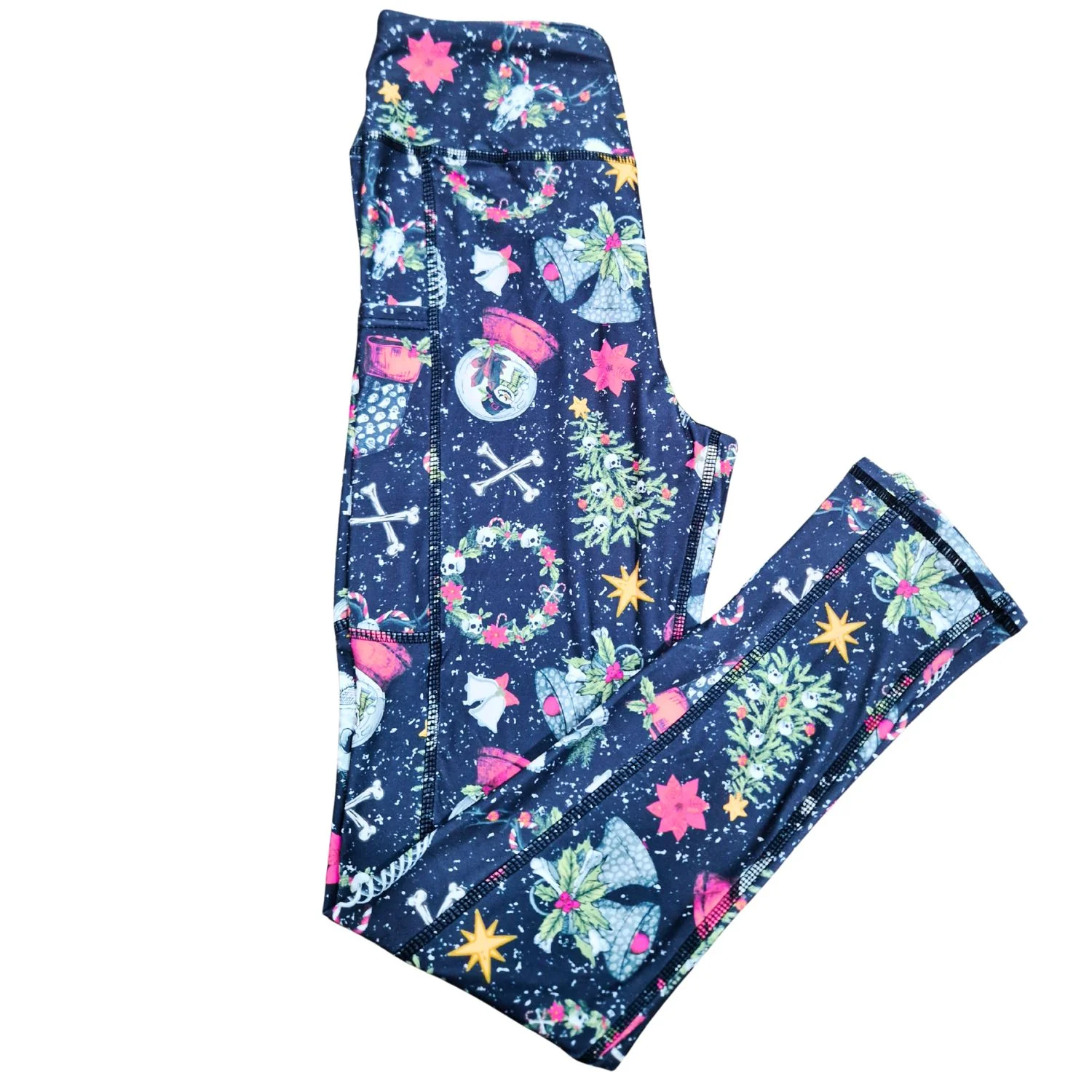 SCULPT Yoga Full Length Leggings - Dark Christmas - Image 3